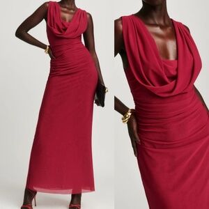 Reformation Jeanette Mesh Knit Long Dress